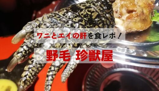 横浜の【珍獣屋】で魚活！ホシエイの肝とワニ料理食べたんじゃ～