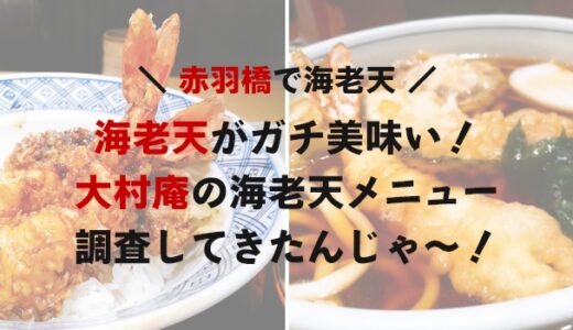 【赤羽橋】ガチ美味い海老天が食べられるお蕎麦屋さん【大村庵】
