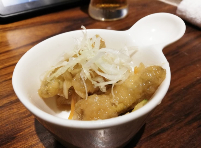 【魚と日本酒 uchi】お通し（2022年7月撮影）