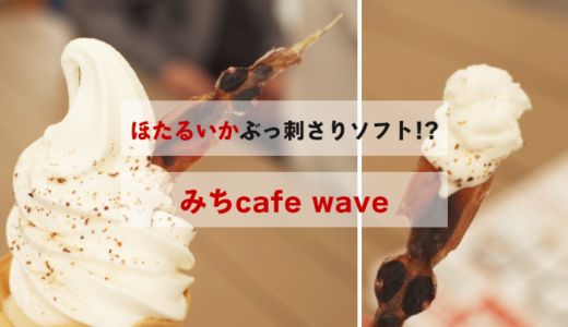 ほたるいかが刺さったソフト?!ほたるいかミュージアムで「ふりかけソフト」を堪能！
